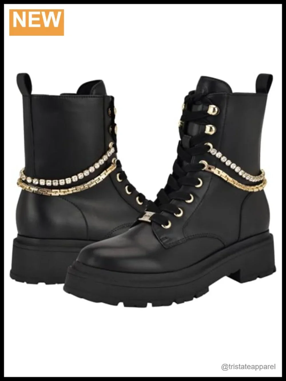 Nine West Hughes Lace-Up Faux Leather Ankle Booties Women's